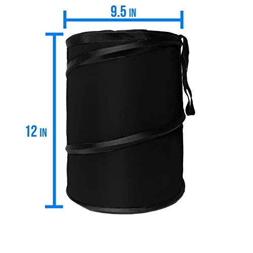 Fh Group Automotive Waterproof Portable Collapsible Large Trash Can Garbage Container Fits Most Cars, Suvs, And Trucks Black #TOP7