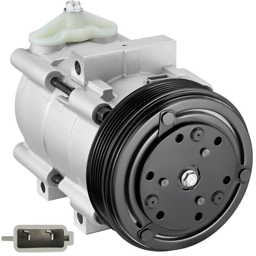 BDFHYK 58167 Air Conditioning A/C Compressor with Clutch Compatible with Ford F-150 2002-2003, F-250 F-350 F-450 F-550 Super Duty, 4.6L 5.4L 6.8L 2002-2007