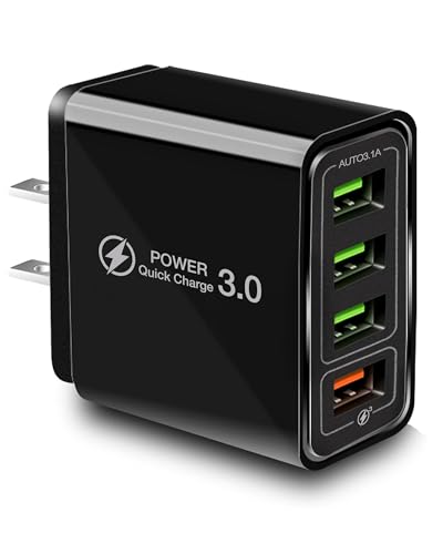 Ulti Charger 4 Ports with Quick Charger Boltz Pro Lightning Fast Charger Fast Charging Block for Smart Phones, Tablets, Devices with Multiple Ports | Wall Charge for Travel & Home