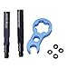 Pilipane Aluminium Alloy Tire Valve Extender Kit, Valve Extender, Tire Valve Extenders French Valve Stem Extension for Road Bikes (80mm)