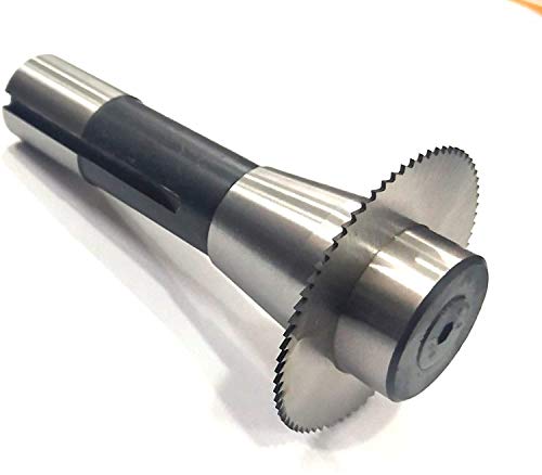 Buyohlic Slitting Saw Holder Arbor (R8 Shank with Circular Blade)