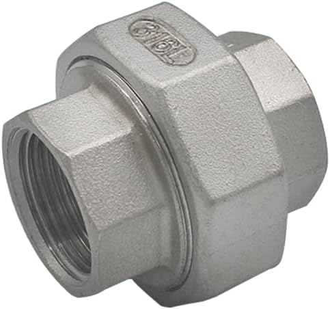 1/8'' - 2'' BSP Female Thread Screw Union 316 Stainless Steel Water Casting Pipe Fitting 316L Joint Coupling Connector(1-1/4")