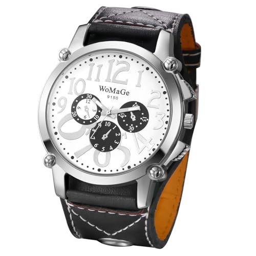 Montre bracelet analogique quartz à aiguille étanche pour homme