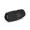 JBL Charge 5 Bluetooth-Lautsprecher in Schwarz – Wasserfeste, portable Boombox mit integrierter Powerbank – Eine Akku…