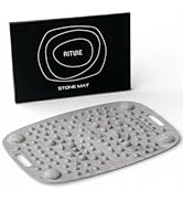 Amazon | RITNE 足つぼマット シリコン製 大理石調 (ライトグレー