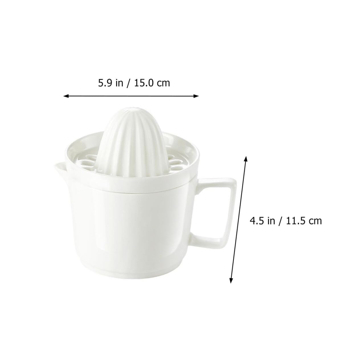 Exprimidor Manual de Frutas de Cerámica 1 Unidad Vaso Exprimidor de Jugo Compacto Portátil para Cocina y Hogar Prensado Rápido Seguro y Fácil de Limpiar