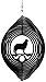 SWEN Products Cavalier King Charles Circle Swirly Metal Wind Spinner
