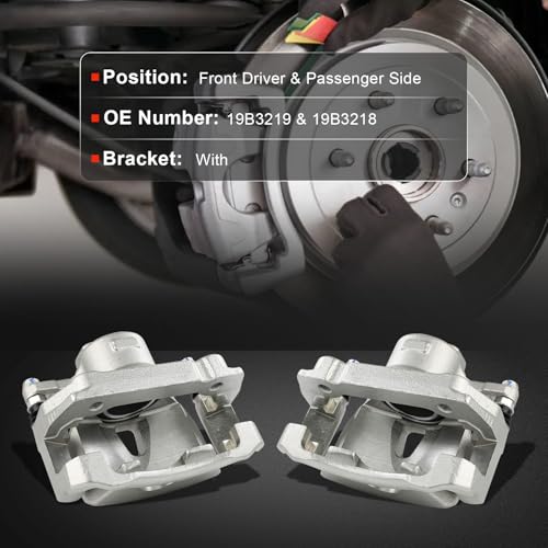 Image of cciyu Front Left & Right Brake Calipers Assembly w /Bracket 19B3219 19B3218 2006 2007 2008 2009 2010 2011 2012 2013 2014 2015 For Lexus For IS250