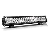 20 Inch LED Light Bar Offroad Lighting Drving Lights Led Fit Polaris RZR Ranger Atv Utv Jeep Boat Golf Cart (Flood Spot Comobo Beam 126W)