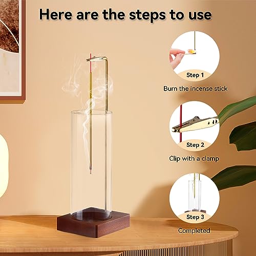 image for Durmmur Incense Holder for Sticks, Insence-Stick Holder Ash Catcher wi
