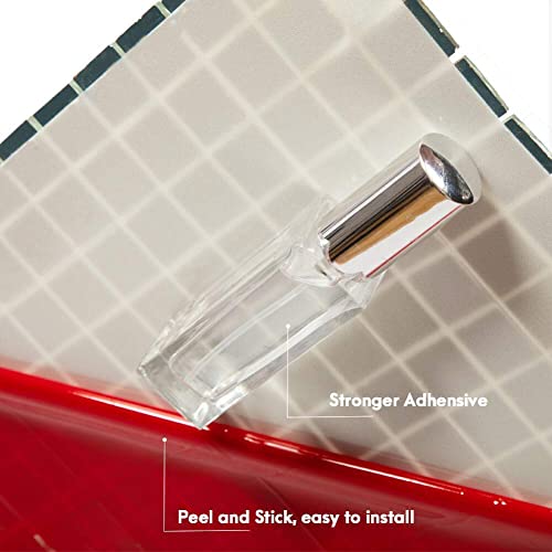 Diflart Peel And Stick Silver Mirror Glass Mosaic Tile Crystal Diamond Chip Self Adhensive 3D Wall Tiles Pack Of 5 Sheets thumb #5