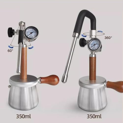 Machine à mousser le lait en acier inoxydable avec manomètre de précision - 4