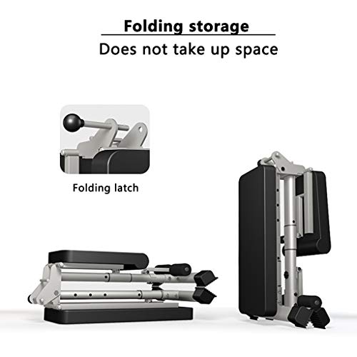 DFANCE Folding Weight Bench, Adjustable Weight Lifting Bench for Full Body Workout, Home Gym Physionics Incline Decline Bench for Lifting Fitness Bench Press Bar and Weights