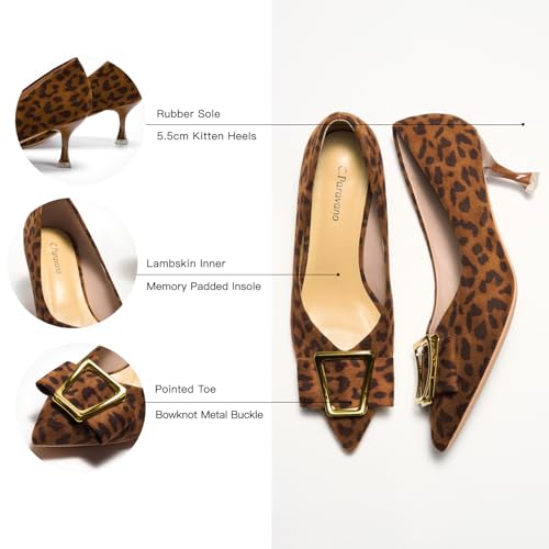 Image of C.Paravano Women's Pumps | Women Heels Closed Toe | Pumps Shoes Women | Chic Pointed Toe Design | Comfort Heels