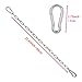 2PCS Hammock Hanging Chain Porch Swing Chain Hanging Chair Chain with 4 Carabiners Hammock Chair Hardware for Indoor Outdoor Playground Hanging Chair Hammock Chair Punching Bags(23