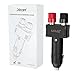 Jtron Dc 12v 10a Car Male Cigarette Lighter Plug with Power Wiring Cable Car to Take Power Black Power Cord for Inverter