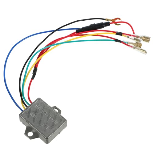 TOYANDONA Controlador de bocina con diodos rectificadores para motocicleta kit estabilizador regulador multialtavoz plástico negro para uso en vehículos eléctricos