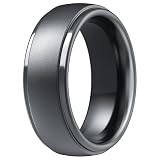ThunderFit Silicone Men’s Wedding Rings, 10mm Wide 2.5mm Thick Rubber Wedding Bands-Variety Multipack 1-7