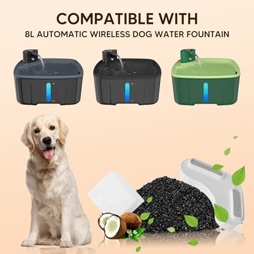 Kittyspout Fuente de Agua para Perros Sin Cable, 8L Fuente para Gatos/Perros - Imagen 3