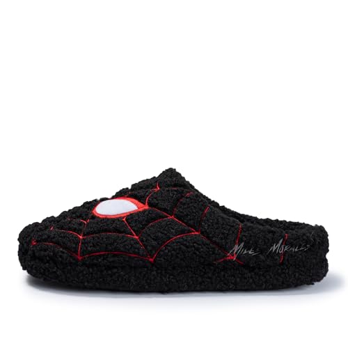 Image of Ground Up Spiderman Mens Slipper Clogs - Official Marvel Licensed Indoor House Shoes, Cozy Lightweight Slip On Scuff Slippers for Men, Sizes 7-14
