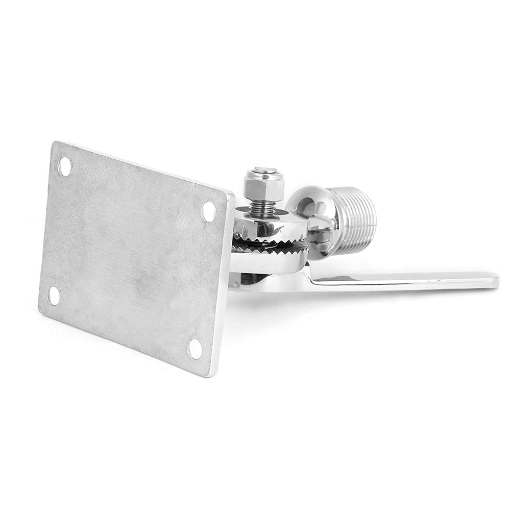 Aramox Soporte de Montaje de Antena Marina, Base Ajustable de Acero Inoxidable para VHF Talkie