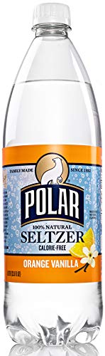 Polar Orange Vanilla Seltzer 1 L Plastic Bottles - Pack of 12
