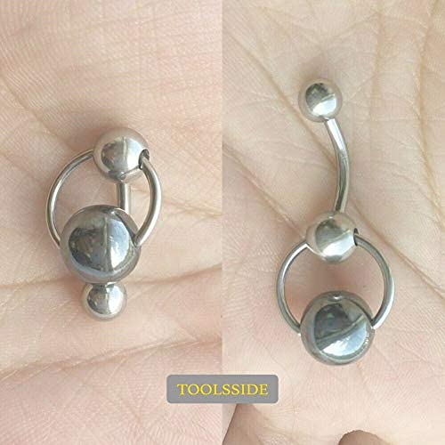 Toolsside Vch Piercing Jewelry - Vertical Hood Piercing Jewelry For Women 14G Surgical Steel Piercings For Genital Piercing #TOP6