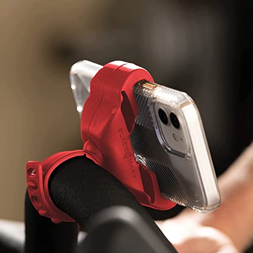 image for Black Harp Silicone Bike Phone Holder Designed for Peloton and Exercis
