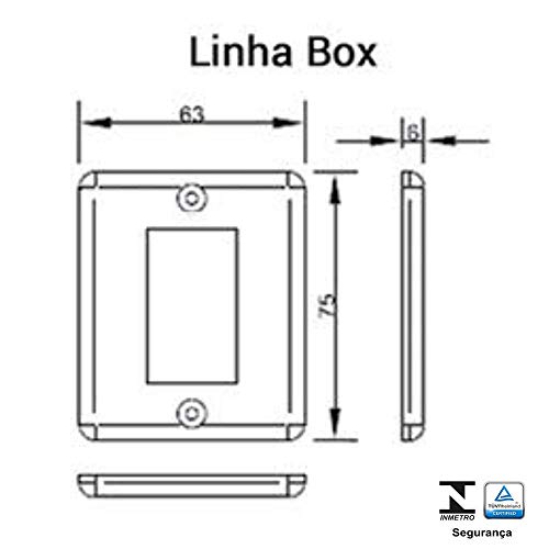 Pulsador De Campainha Linha Box Branco 6A 250V