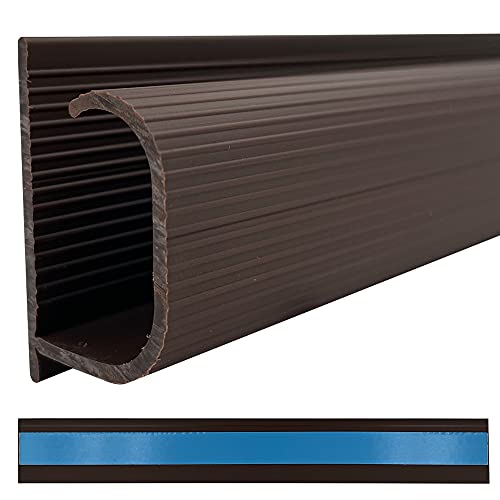 Electriduct J Channel Cable Raceway Kit – 4x12" self-adhesive, brown