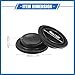 A ABSOPRO 2 Pcs Car Headlight Housing Dust Seal Cap, 65mm Universal for Aftermarket Headlamp Xenon Light LED Durable Rubber Black Item Replacement