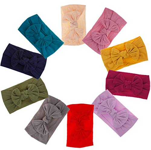 Baby Girl Nylon Headbands Newborn Infant Toddler Hairbands Knotted Children Soft Headwrap Hair
