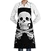 Produktbild Sea Skull Guns of Pirate Flag Schürze Lace Mens Womens Chef einstellbar Polyester lange voll schwarz Kochen Küche Schürzen Lätzchen