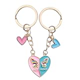 Cadeaux de déménagement pour vos amis : si votre meilleur ami est sur le point de déménager, vous pouvez lui offrir ce porte-clés pour 2 meilleurs amis qui représente votre amitié, chaque fois que votre ami voit ce cadeau pour les femmes, ils se souviendront des beaux souvenirs entre vous, et peu importe combien de temps a passé, votre amitié restera à jamais dans vos cœurs