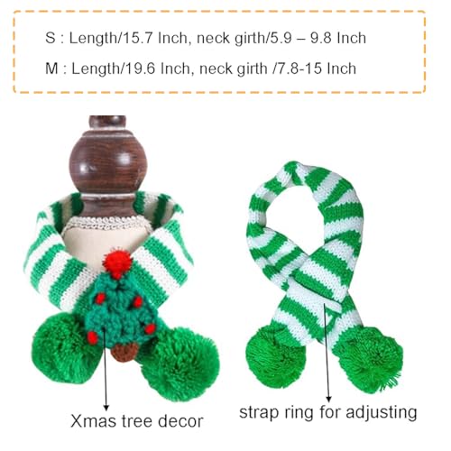 Pañuelo navideño para mascotas ANIAC tamaño pequeño verde miniatura 4