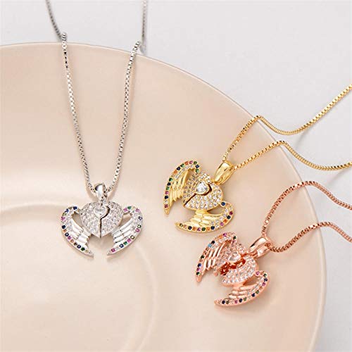 Bijoux cadeau d'anniversaire de mariage : collier cœur d'ange