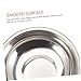 Lurrose 3sets Measuring Bowl for Scale Stainless Steel Weighing Dish Gram Scale Dish Electronic Tray 2pcs*3