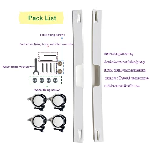 Image of Wheels Compatible with Stokke Tripp Trapp High Chair, with Safety Locks,360 Rotation, Silent Casters,Convenience,No Drilling Required Undamaged Your Highchair(White)