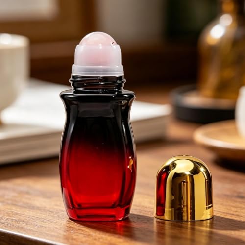 Botellas de vidrio ámbar de 50 ml con roll-on para aceites esenciales 4