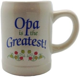 Essence of Europe Gifts E.H.G E.H.G | 12 oz Opa Is The Greatest Gift for German Grandpa Stoneware Coffee Mug
