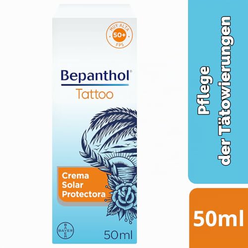 Bepanthol Tattoo Sun Cream 50, Sonnenschutz für Tattoos SPF50, 50 ml – Ansicht 2