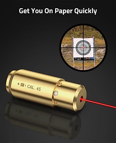 Image of CVLIFE Bore Sight Laser 223 5.56mm /9mm /.243.308 /12Gauge /7.62x39mm /.45acp Red Laser Bore Sighter with Batteries