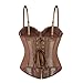 bawilom Corset Tops for Women Going Out Lace Mesh Date Night Fashion Outfits Clothes Crop Bustier Cute Party Club Strap Tank