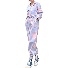 Women Casual Loose Denim Jumpsuit Spring Long Sleeve Jeans Suits Hip Hop Overalls Harem Pants