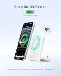 INIU for Magnetic Portable Charger, Qi2 Certified, Slimmest 45W 10000mAh Magnetic Power Bank, with USB C Cable, for iPhone 17,16, 15, 14 etc. Travel Hiking Essentials for College Students Travelers