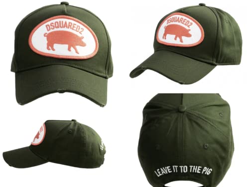 Dsquared2 Leave IT to Pig Schwein Cap Icon Baseballcap Kappe Basebalkappe Hat