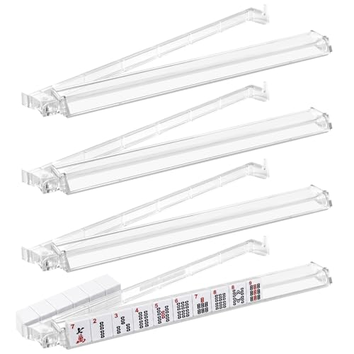 Set de 4 Soportes Acrílicos para Fichas de Mahjong miniatura 1