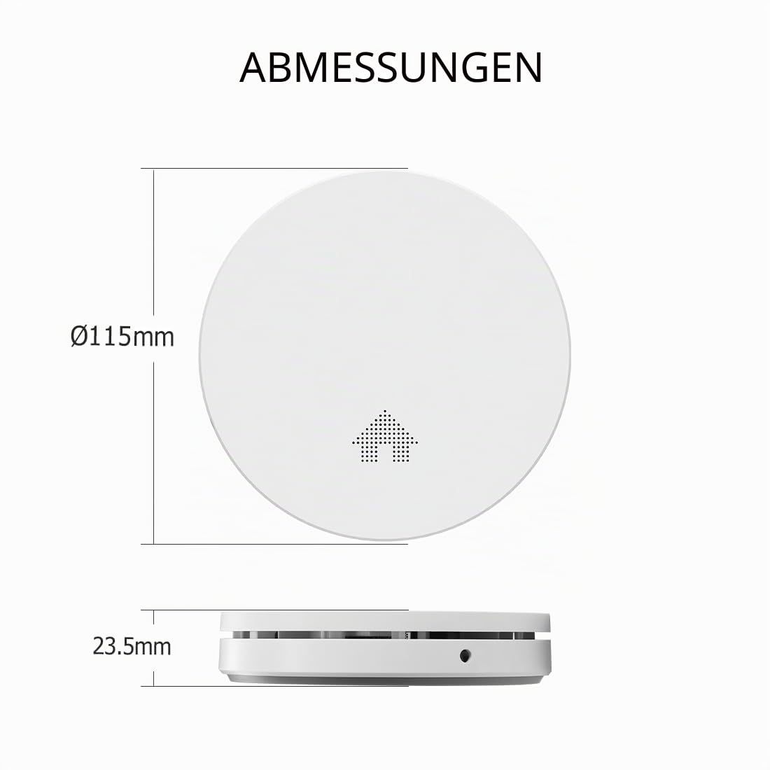 10-Pack ELRO FS4610 | Dünnster Rauchmelder der Welt | 10-Jahres-Batterie | Entspricht der europäischen Norm EN14604 | Weiß | Set mit 10 Stück