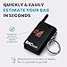 BACtrack Keychain Breathalyzer - Black (2 Pack) | Ultra-Portable Pocket Keyring Alcohol Tester for Personal Use