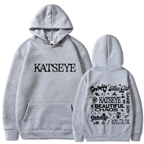 para Katseye Sudadera mujer de gran tamaño con capucha, sudadera